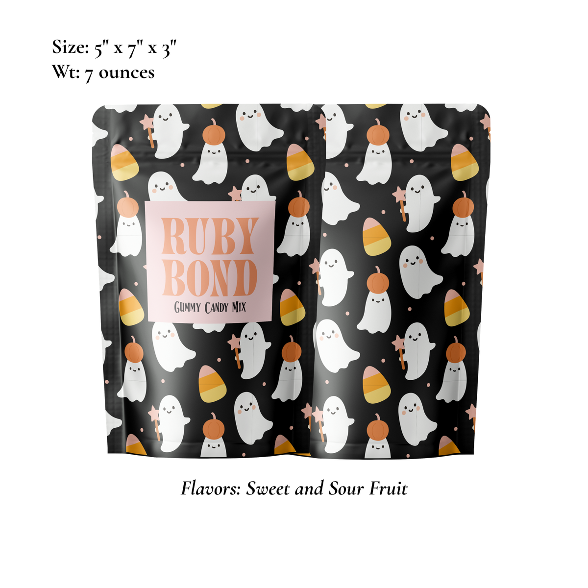 Ruby Bond Boo Basket Halloween candy bag for boo baskets and party favors