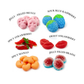 Ruby Bond jelly-filled gummy candy mix in gift-ready packaging