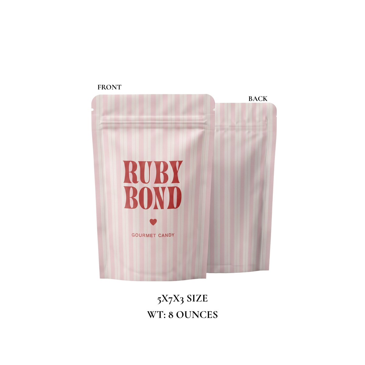 Sweet, sour and mildly spicy jelly-filled gummy candy from Ruby Bond